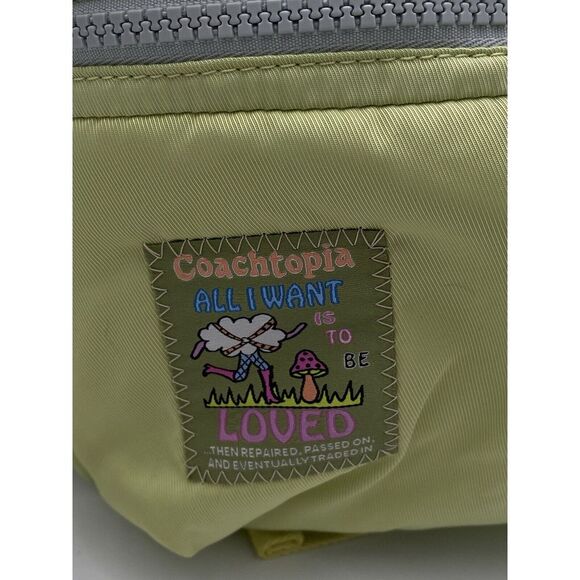 Coach Coachtopia Loop Mini Backpack Pale Lime - Picture 2 of 12